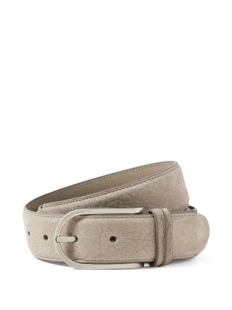 Zegna nubuck leather belt