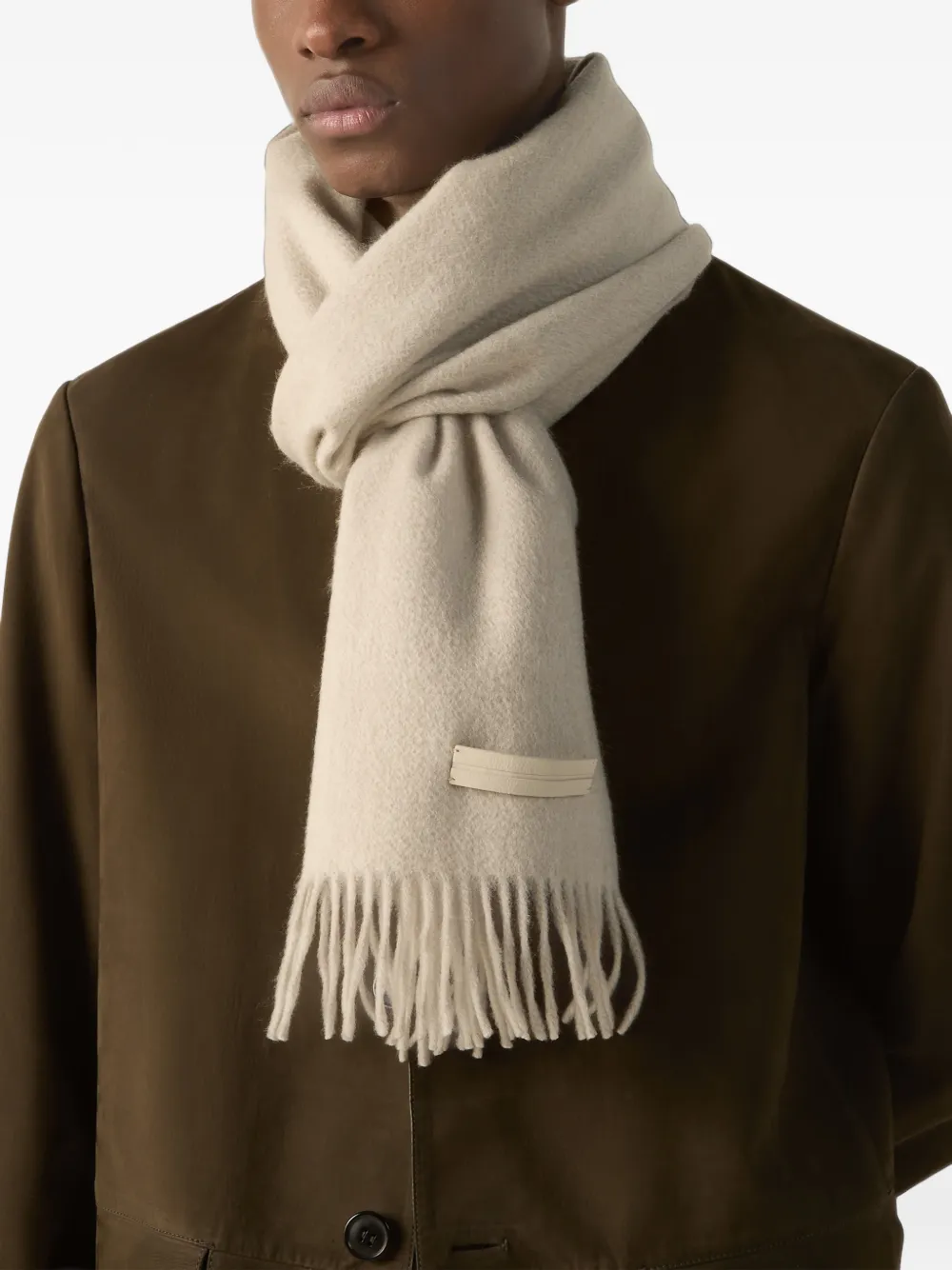 Zegna Oasi kasjmier sjaal Beige