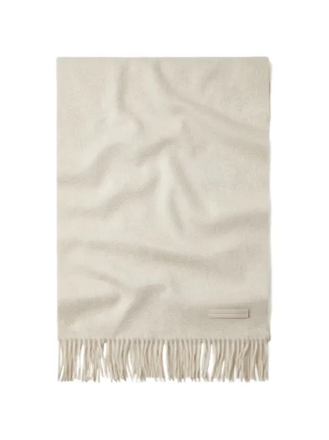 Zegna cream white Oasi cashmere scarf
