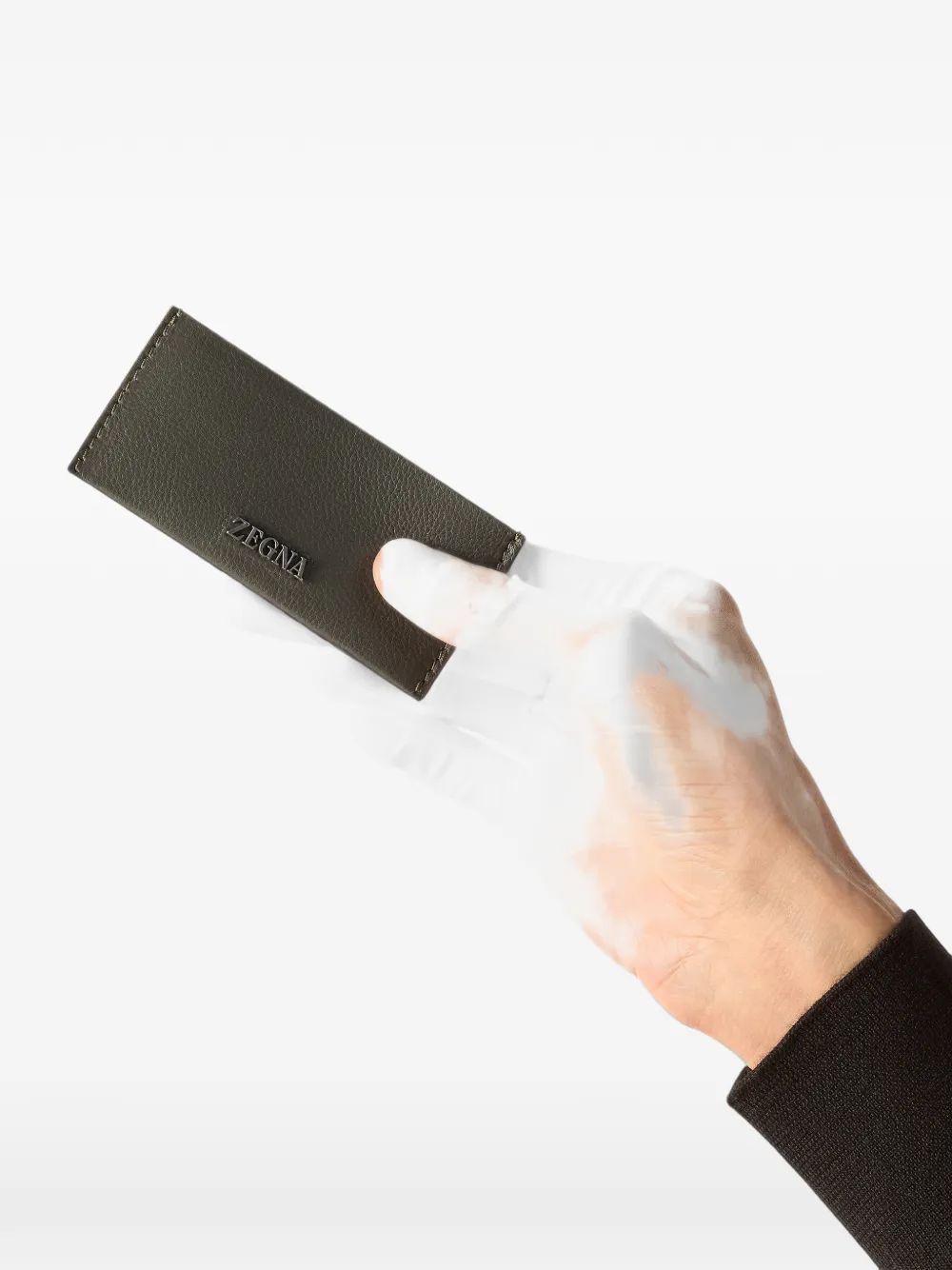 Zegna Secondskin pasjeshouder Groen