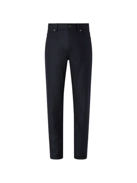 Zegna navy-blue wool and cashmere Roccia pants