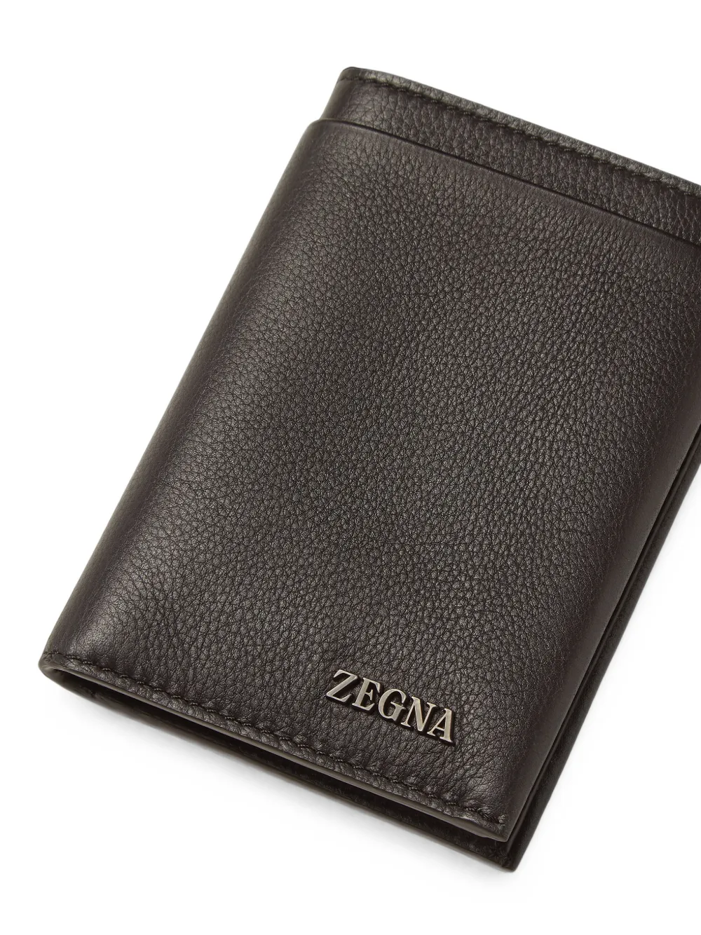 Zegna Secondskin donkerbruine portemonnee