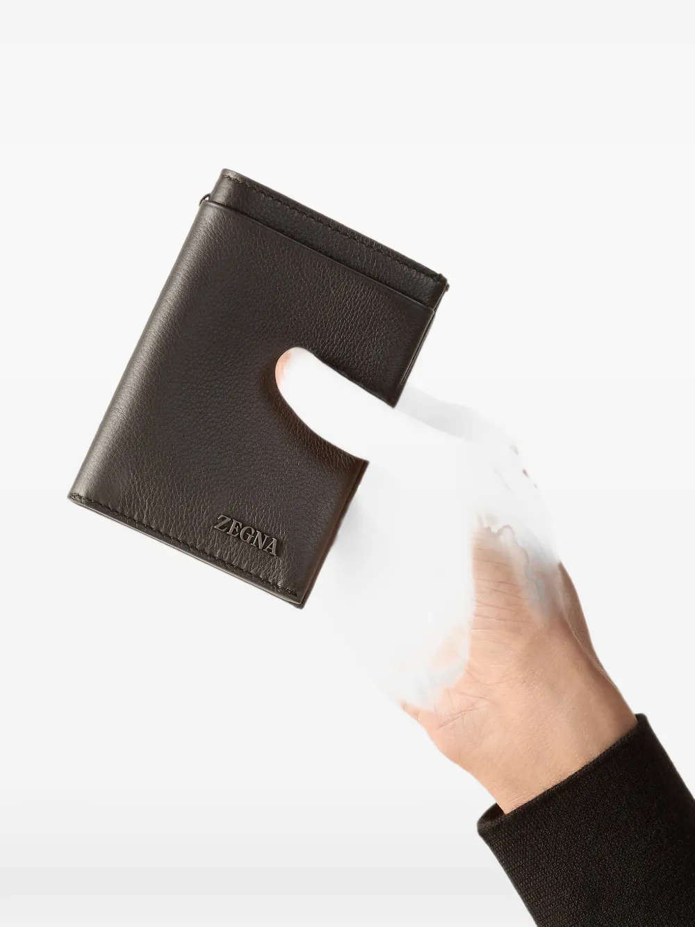 Zegna Secondskin donkerbruine portemonnee