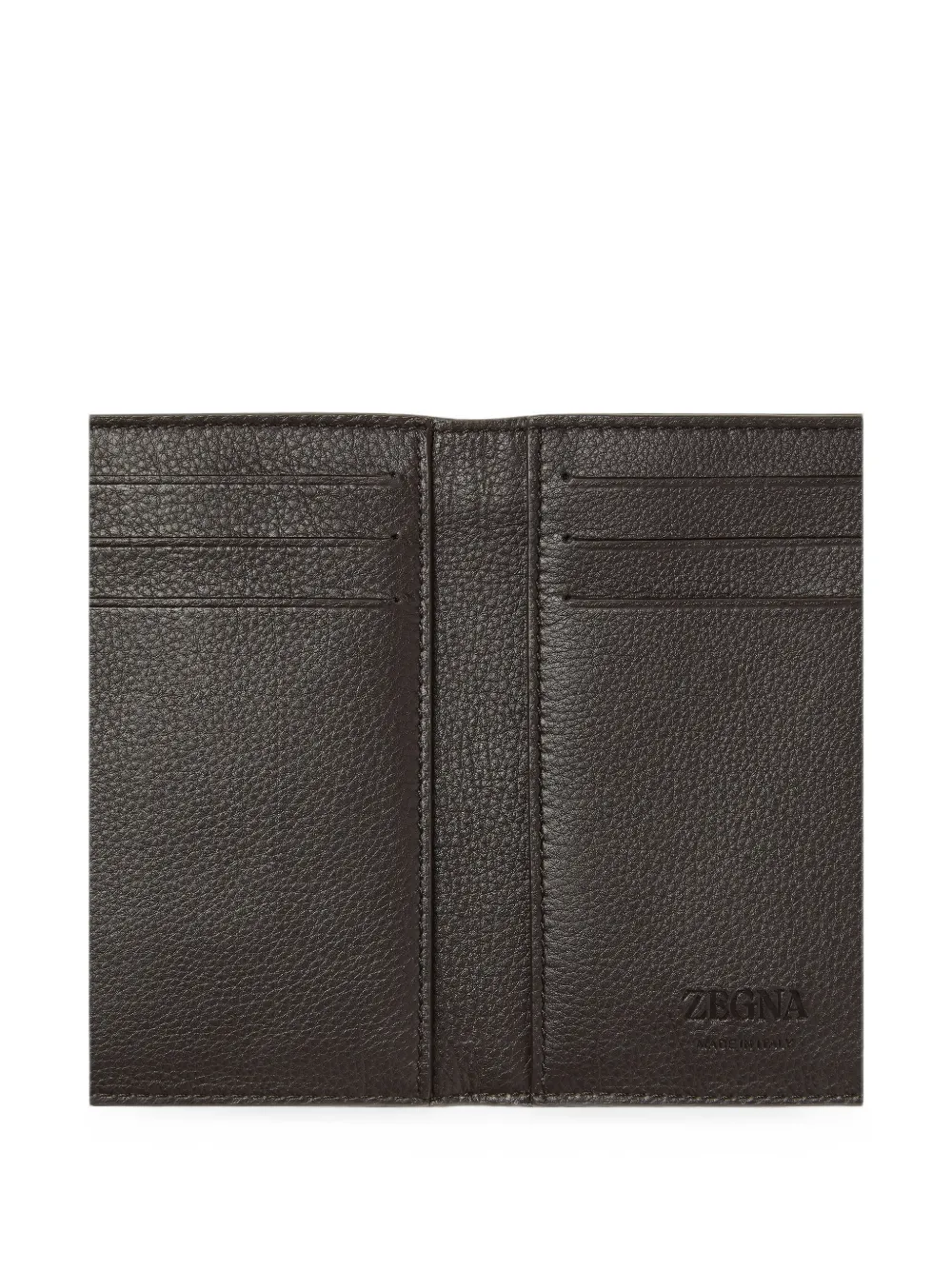 Zegna Secondskin donkerbruine portemonnee