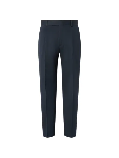 Zegna navy blue cotton and wool pants