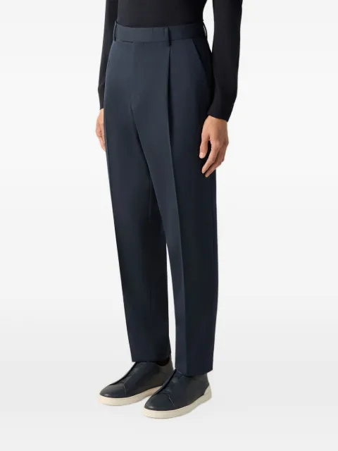 Zegna pantalon en laine mélangée