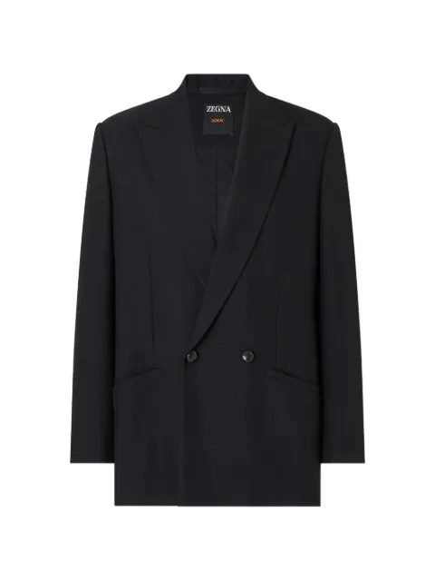 Zegna black wool and mohair jacket
