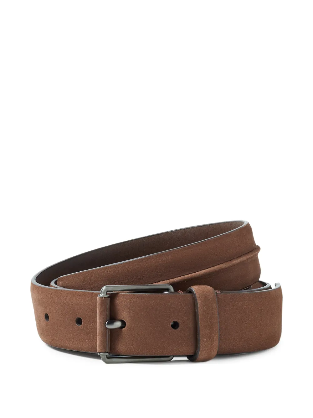 Zegna brown nubuck belt