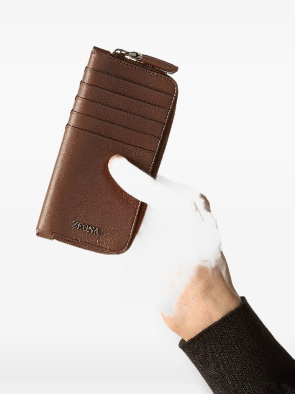 Zegna SECONDSKIN pasjeshouder Bruin