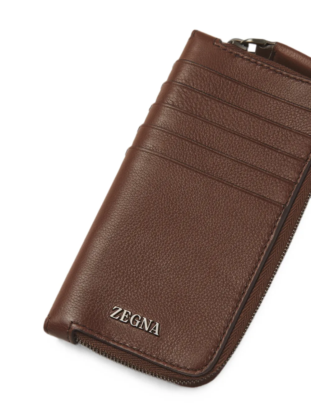 Zegna SECONDSKIN pasjeshouder Bruin
