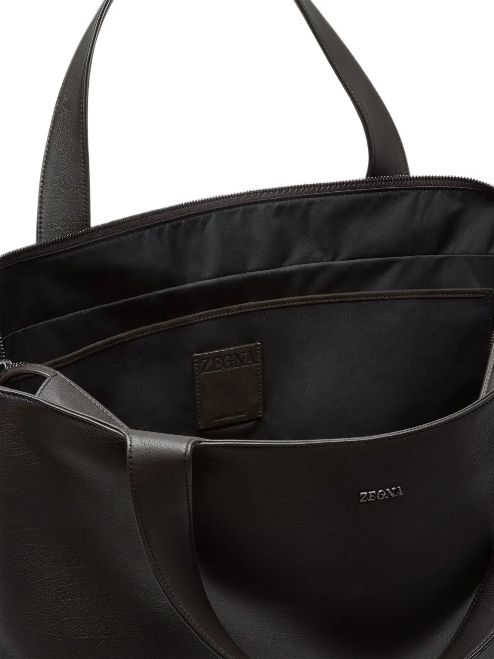 Zegna Secondskin shopper Bruin