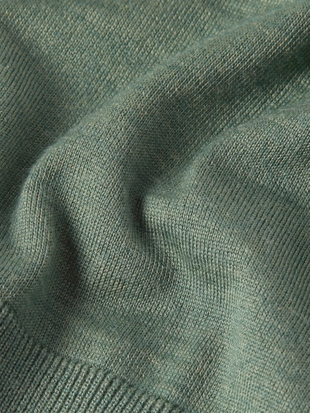 Zegna Cashsetta lichtgroene trui met ronde hals