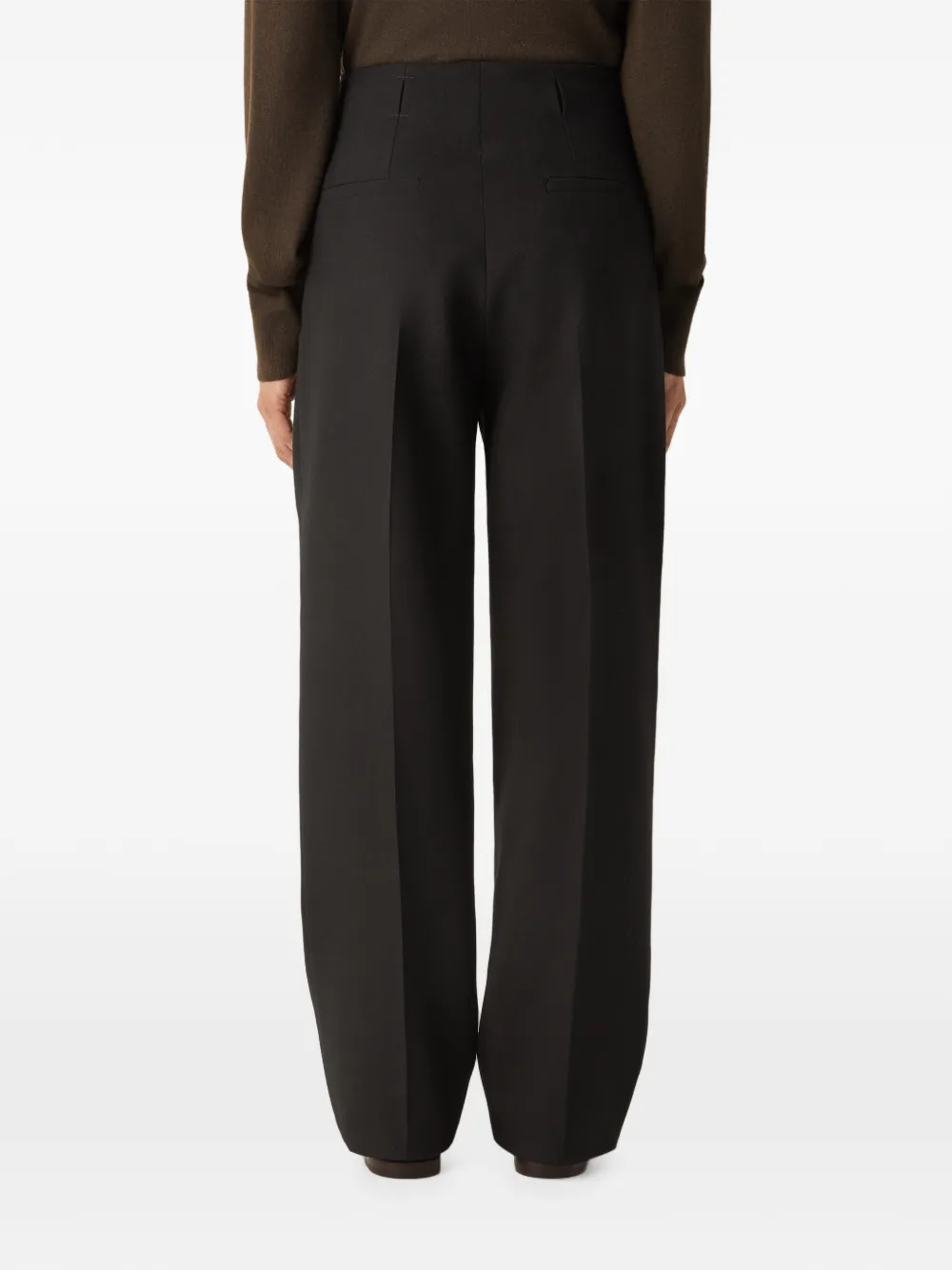 Zegna Broek van wol en mohair Zwart