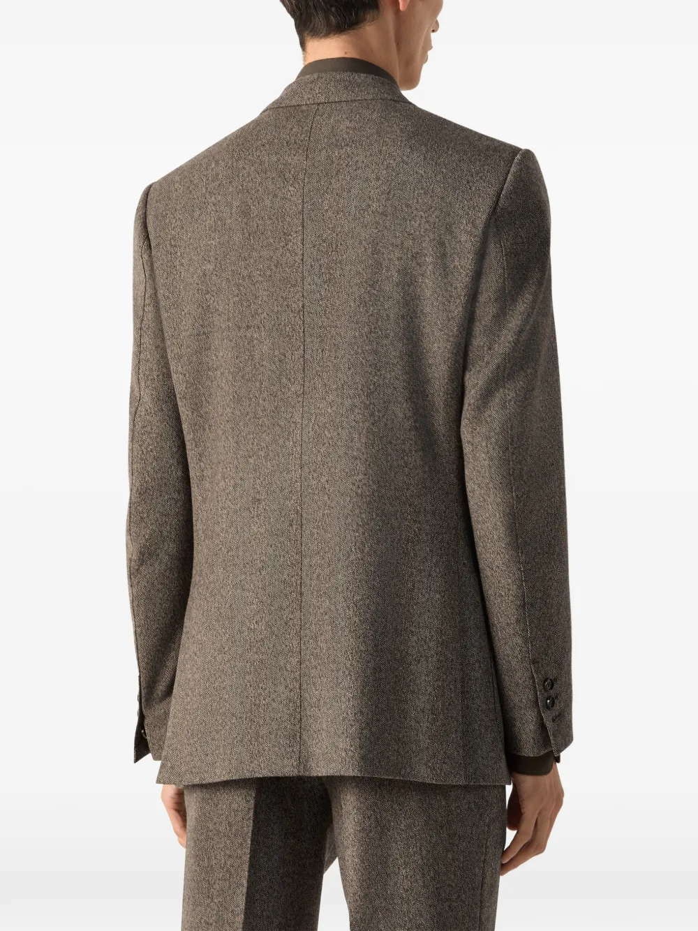 Zegna Jas van wol en kasjmier Bruin