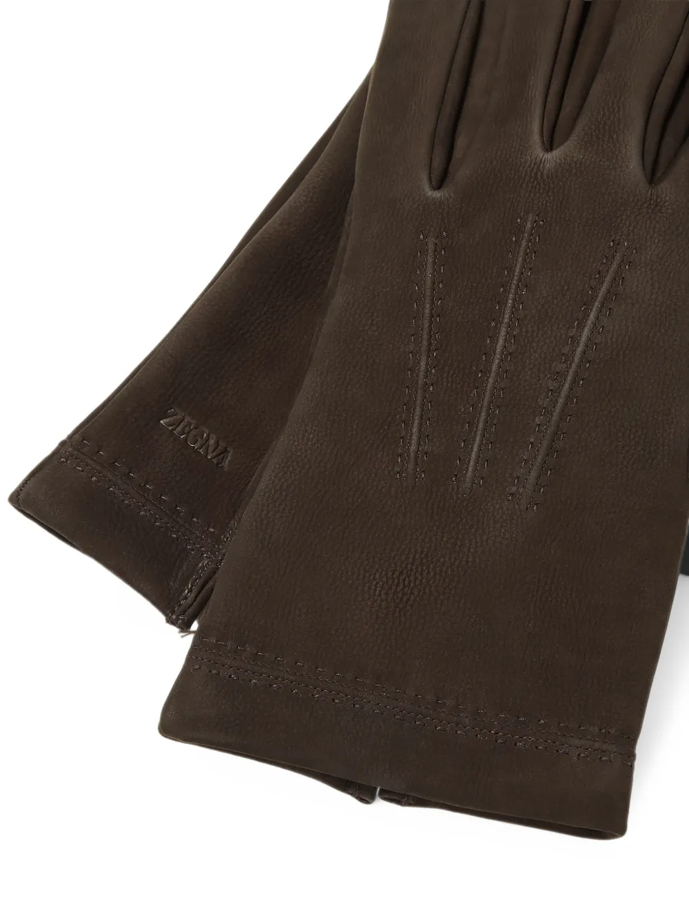 Zegna SECONDSKIN donkerbruine handschoenen