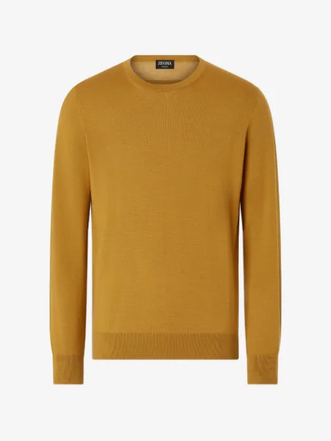 Zegna Cashseta trui met ronde hals