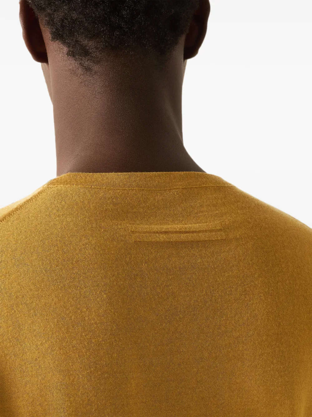 Zegna Cashseta trui met ronde hals Geel