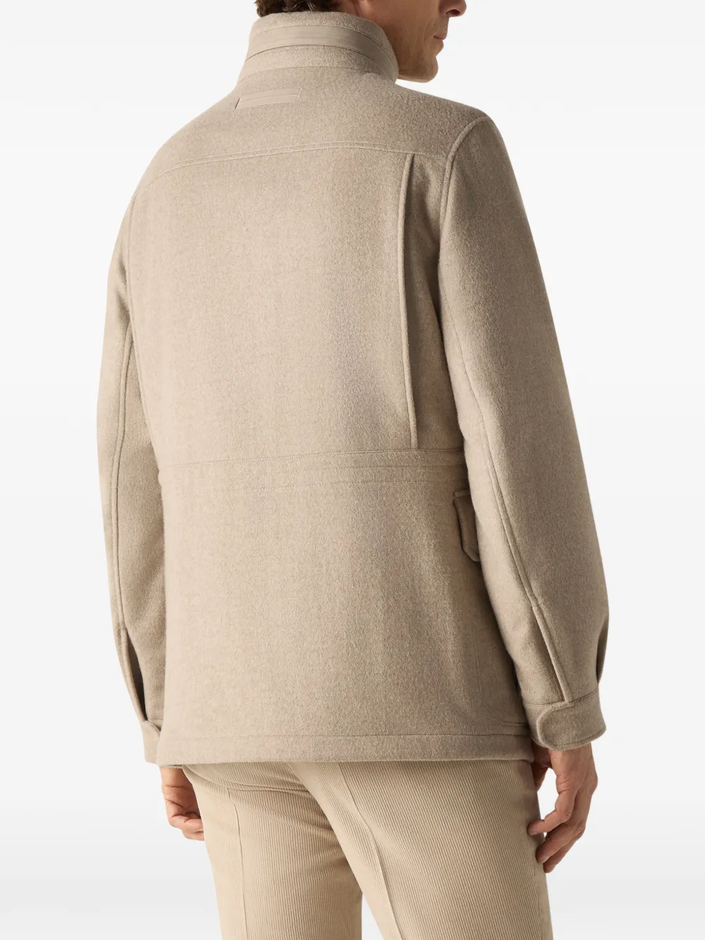 Zegna Elements Oasi kasjmier jas Beige