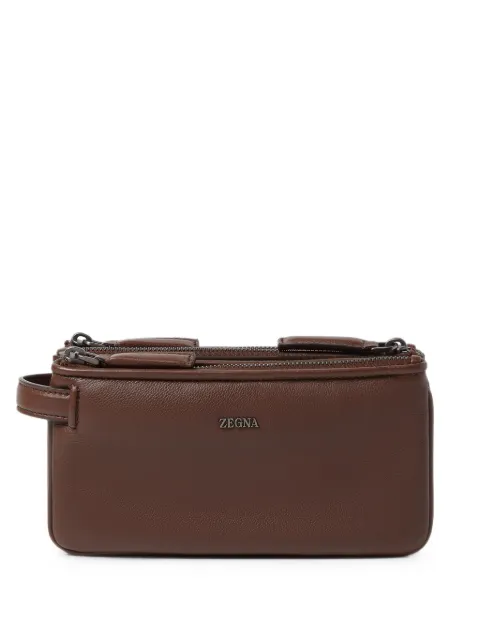 Zegna brown SecondSkin pouch