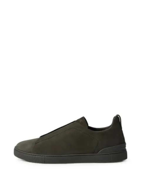 Zegna dark olive green Triple Stitch™ SECONDSKIN sneakers
