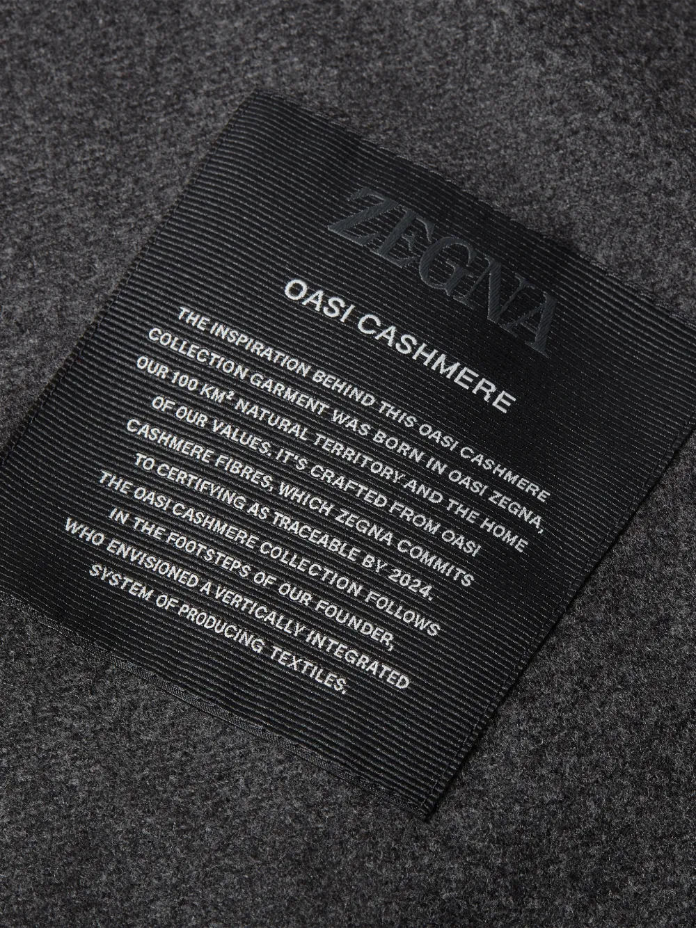 Zegna Oasi kasjmier vest met rits Grijs
