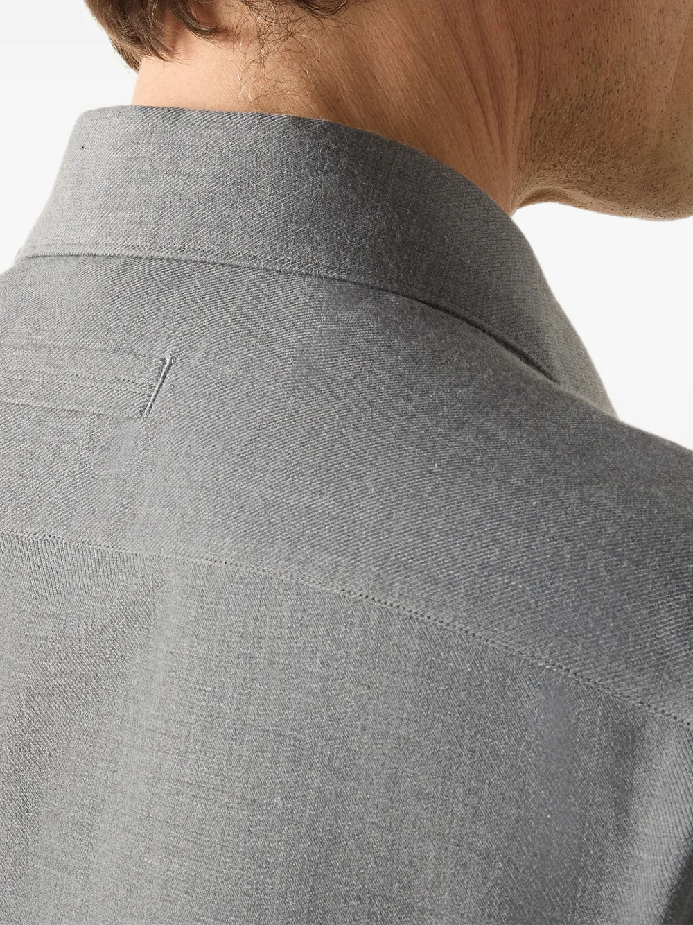 Zegna Kasjmier katoenen overhemd Grijs