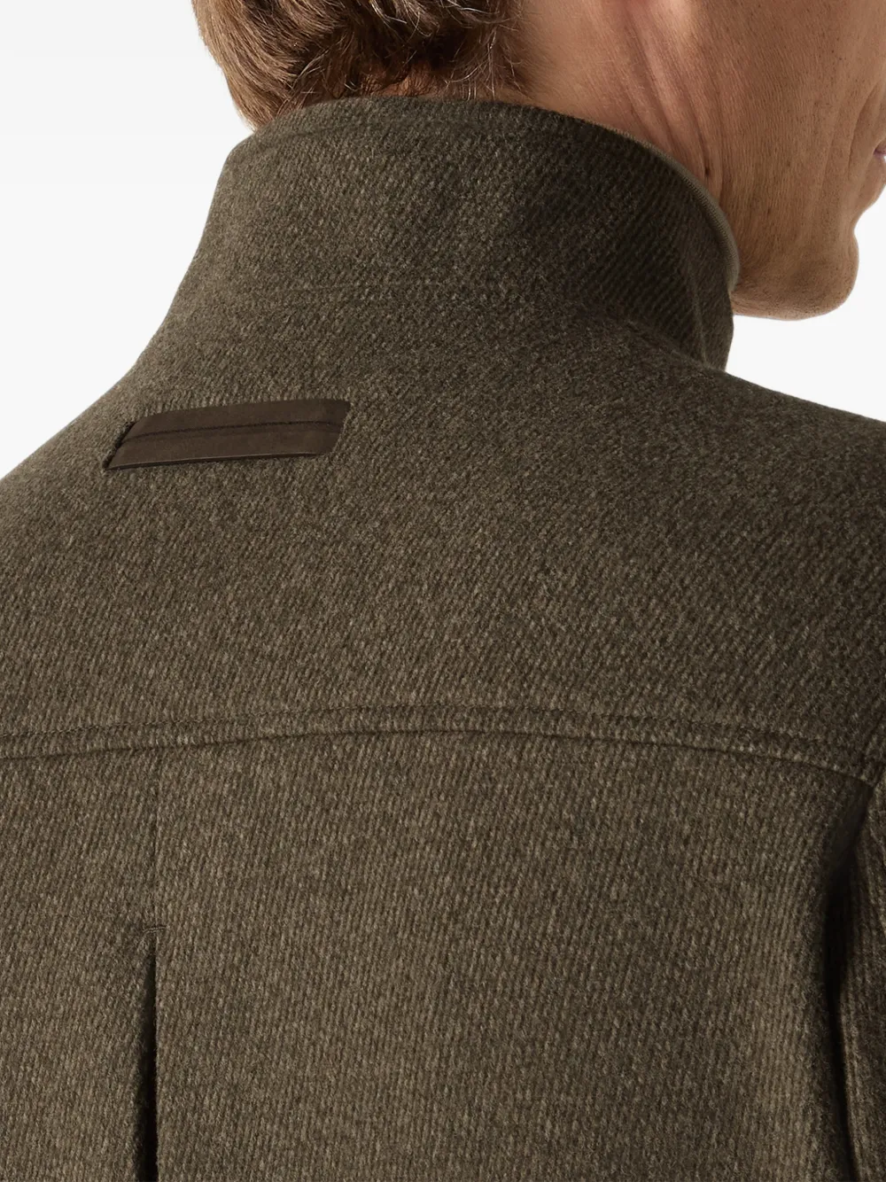 Zegna Wollen en kasjmier jack Bruin