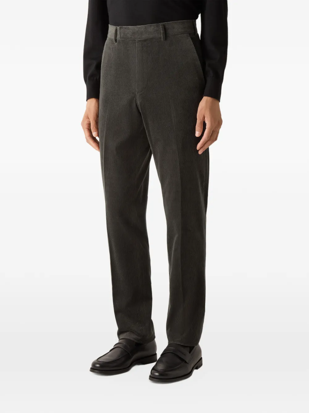 Zegna dark-olive-green Cashco pants Groen