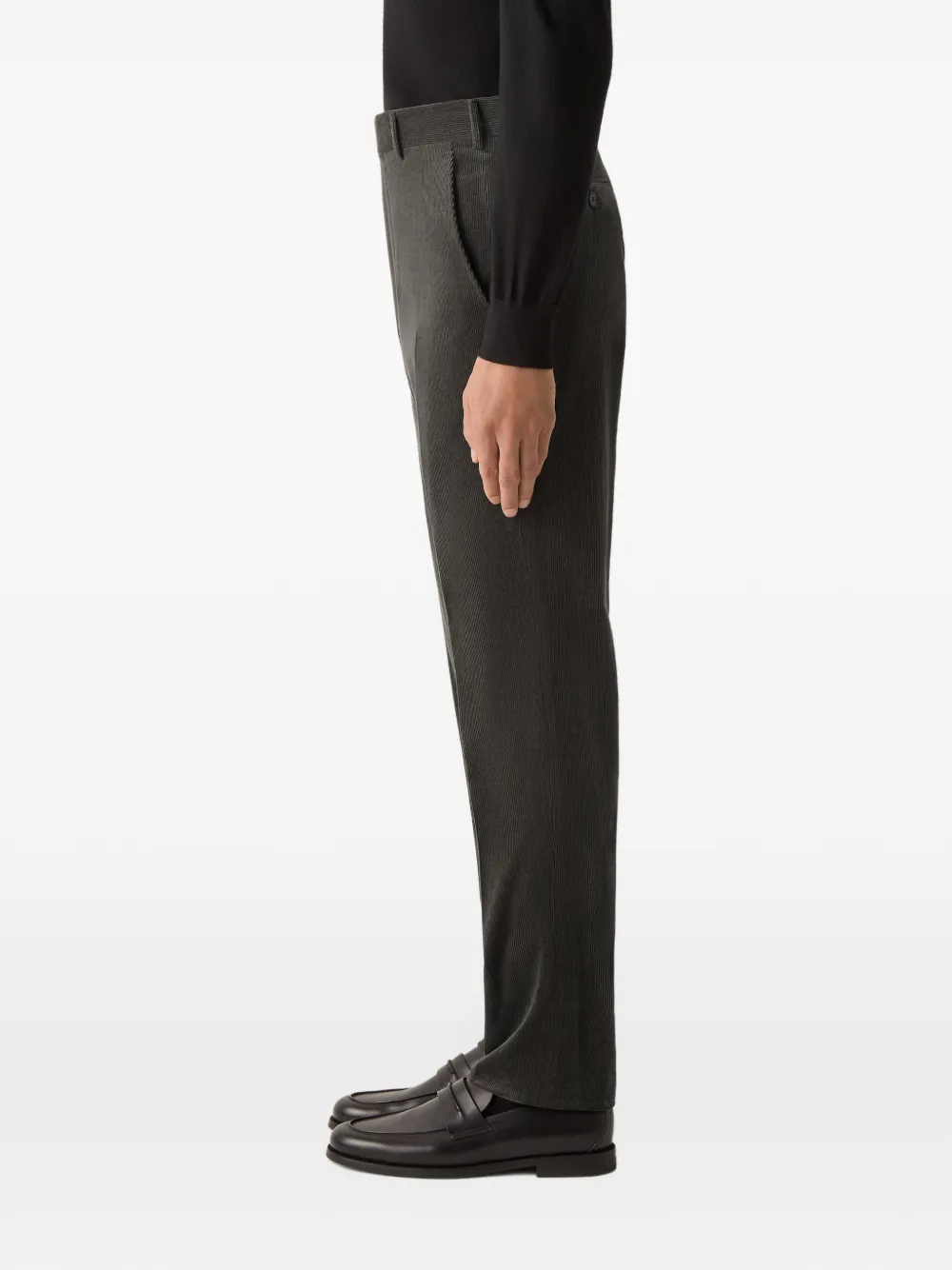 Zegna dark-olive-green Cashco pants Groen
