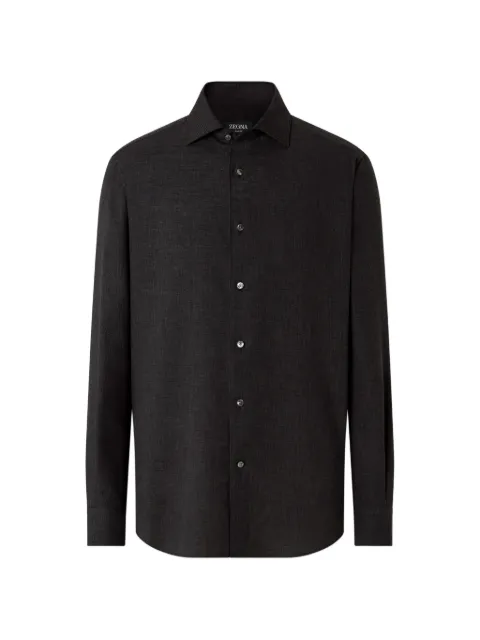 Zegna black Cashco shirt