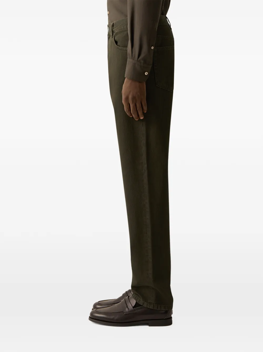 Zegna Roccia katoenen broek Groen
