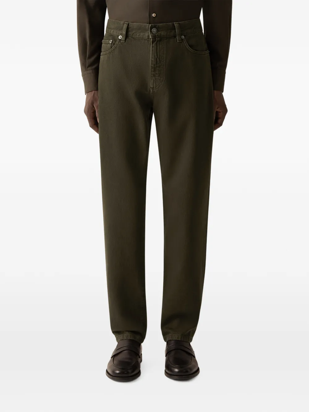 Zegna Roccia katoenen broek Groen
