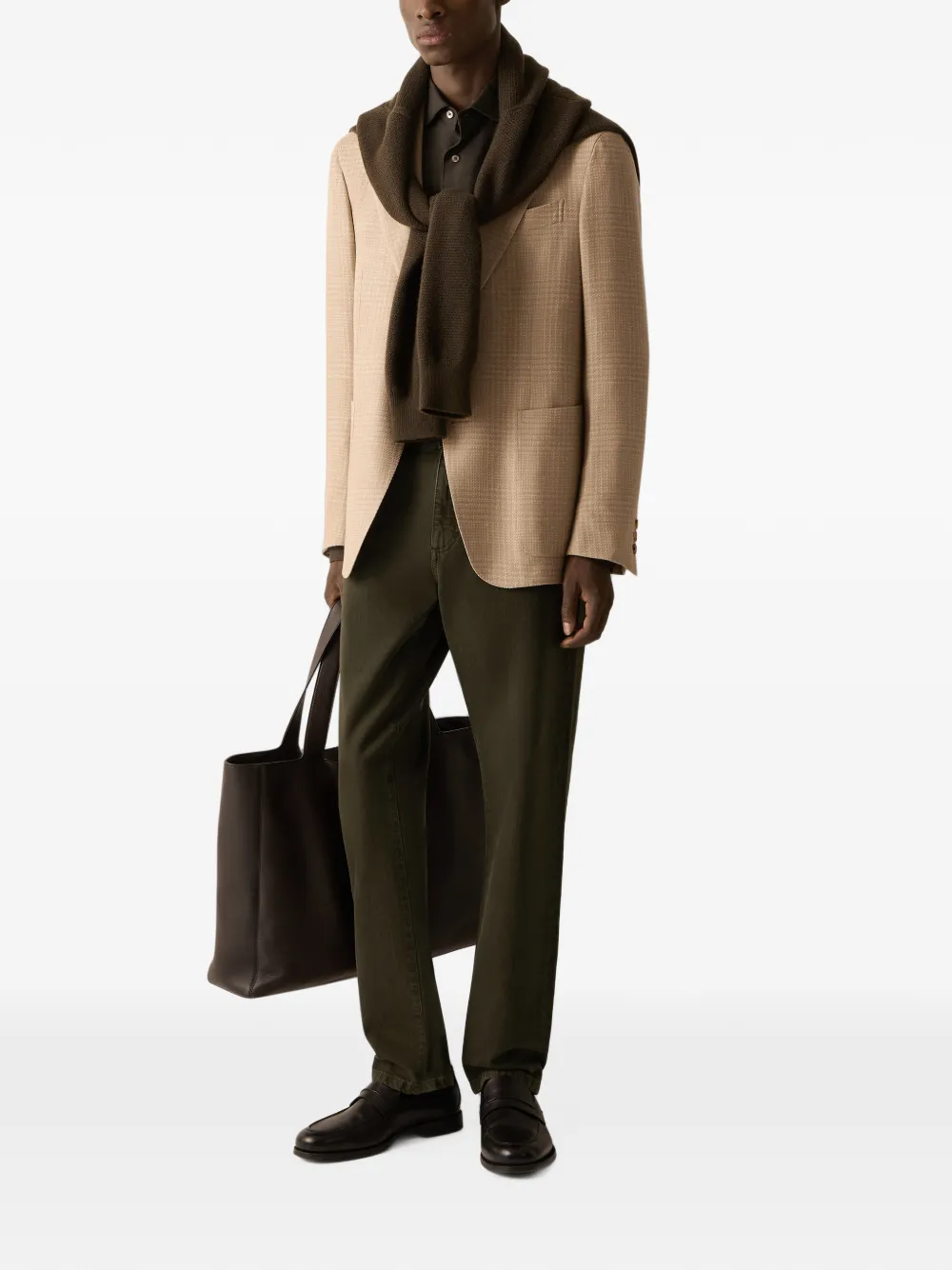 Zegna Roccia katoenen broek Groen