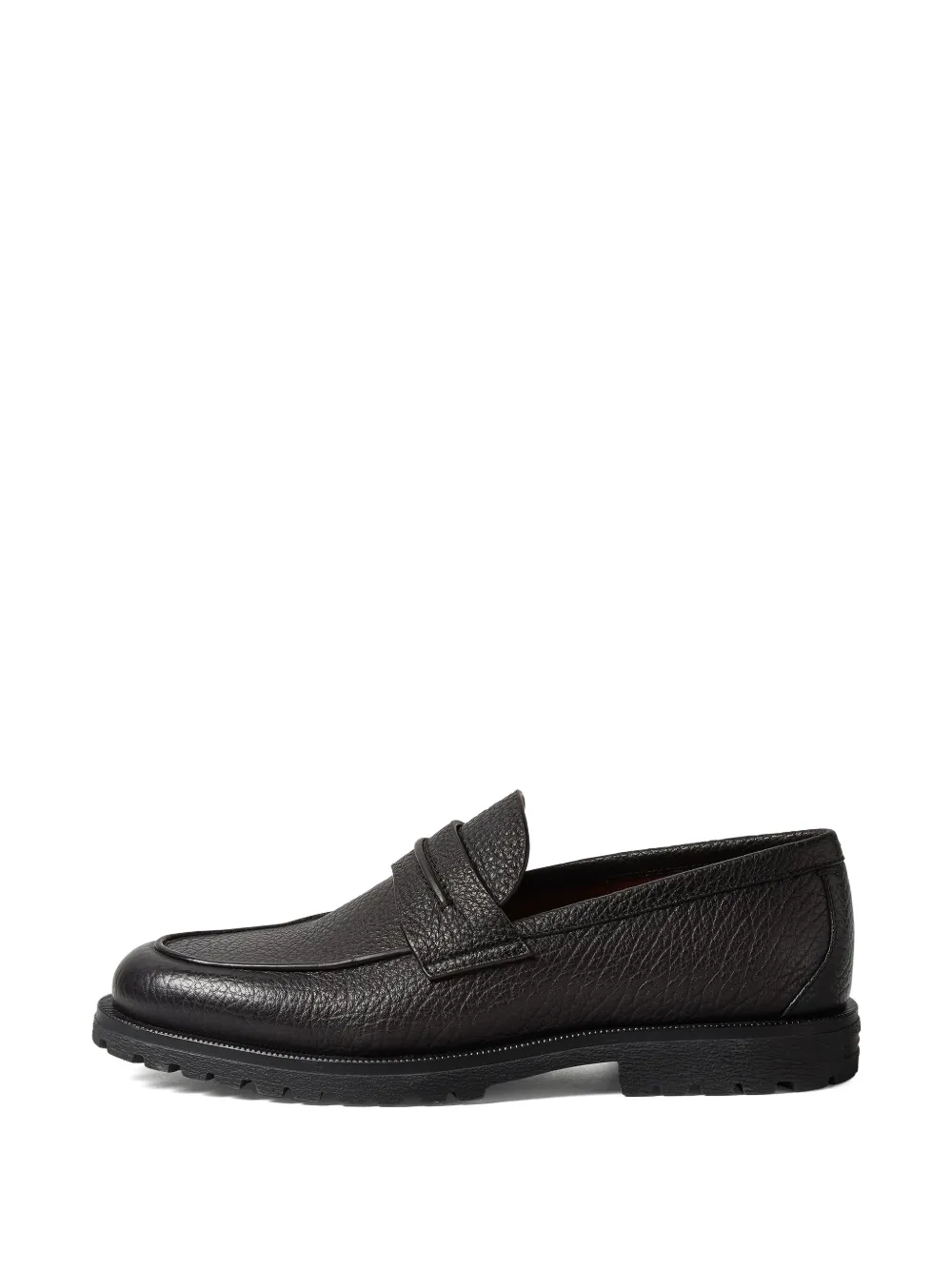 Zegna Pioggia leather loafers - Nero