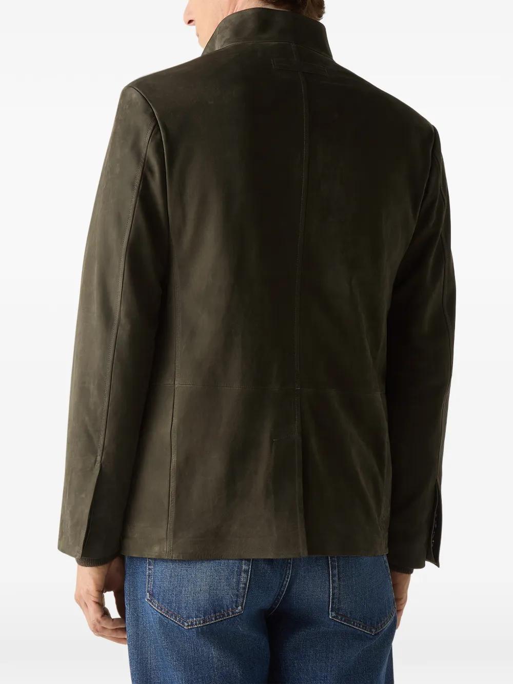Zegna SECONDSKIN II Conte donkergroen jack