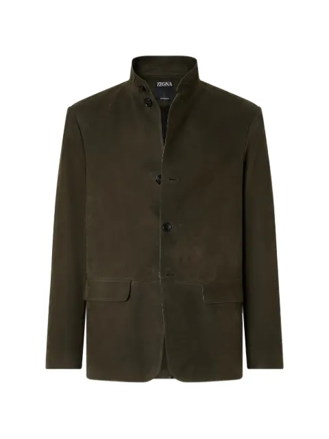 Zegna dark olive green SECONDSKIN II Conte jacket