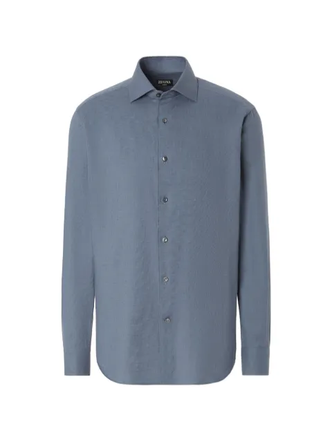 Zegna light blue Cashco shirt