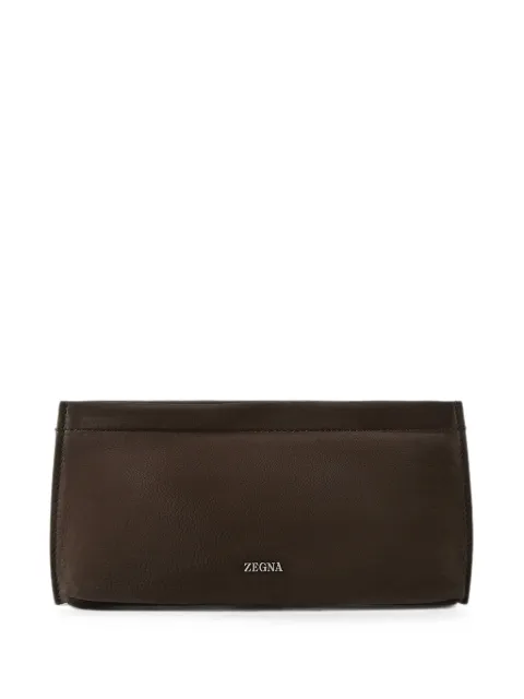 Zegna dark brown SECONDSKIN pouch