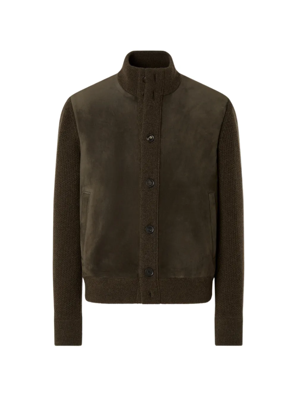 Zegna dark olive-green Oasi Cashmere blouson - Brown