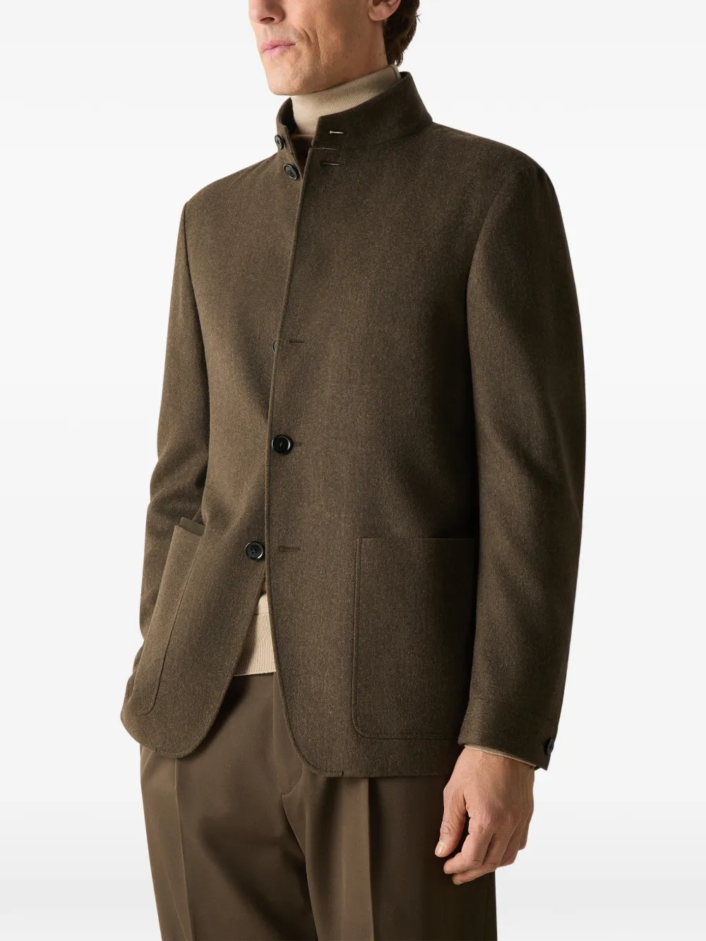 Zegna Oasi Conte II kasjmier jack Bruin
