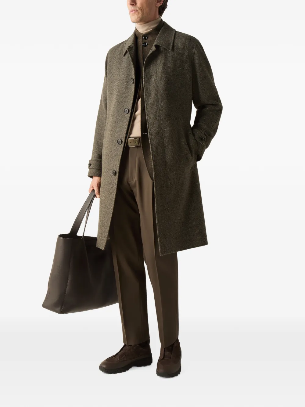 Zegna Oasi Conte II kasjmier jack Bruin