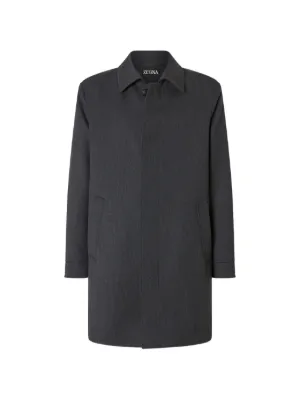 Burberry バーバリー Car ツイルコート | グレー | FARFETCH JP