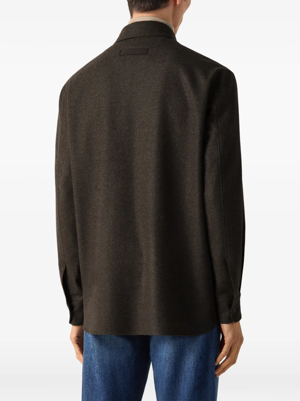 Zegna Kasjmier shirtjack Bruin