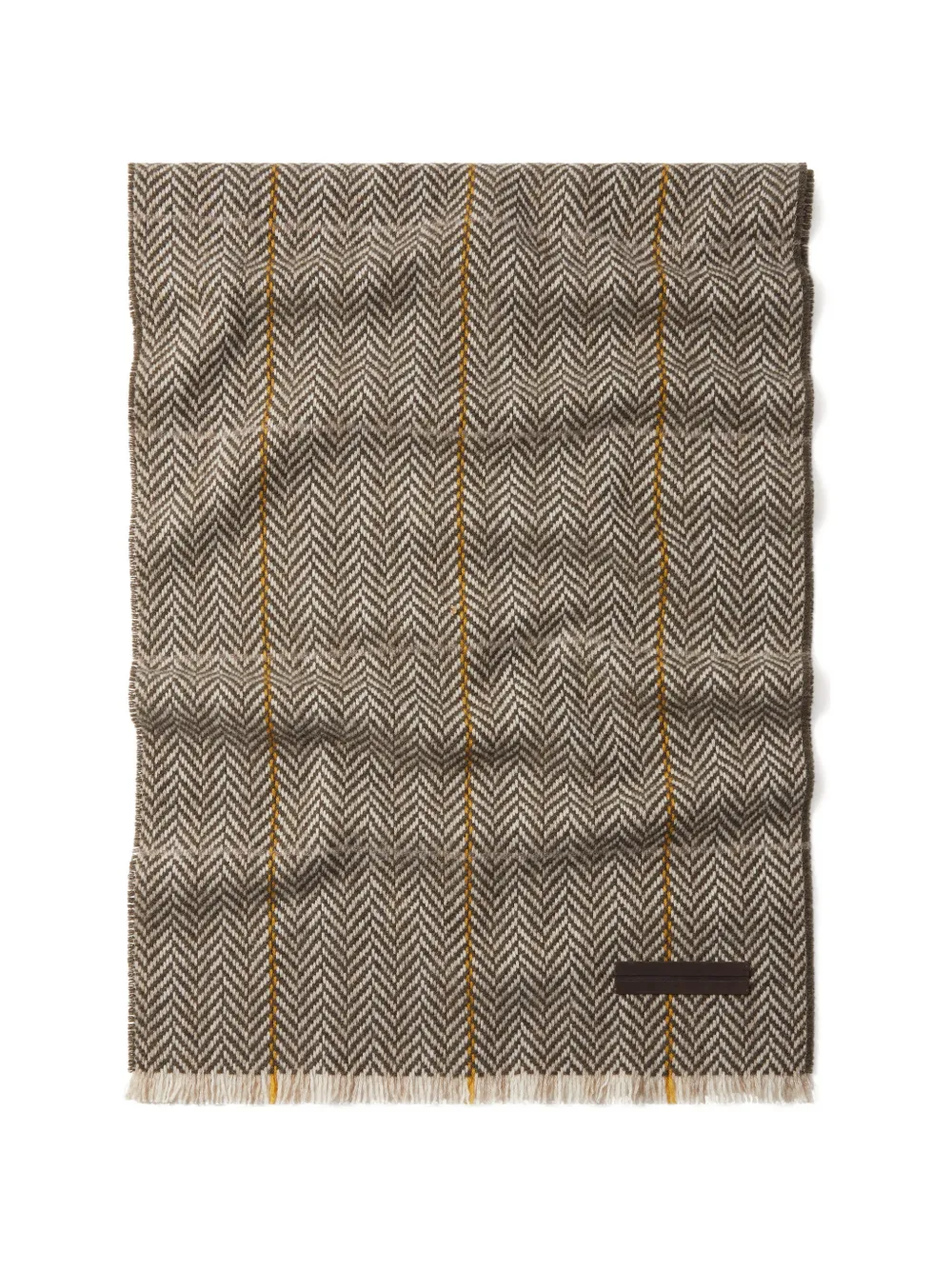 Zegna light taupe Oasi cashmere scarf - Marrone