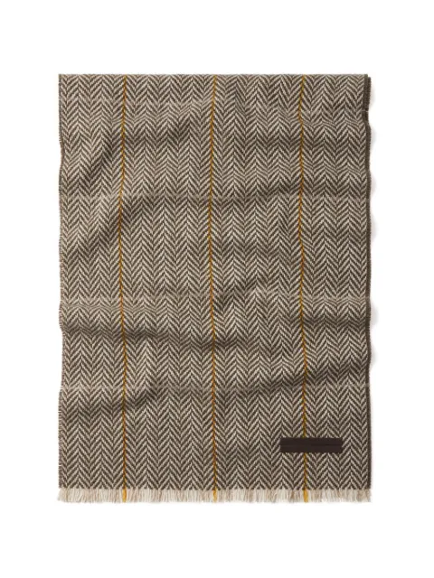 Zegna light taupe Oasi cashmere scarf