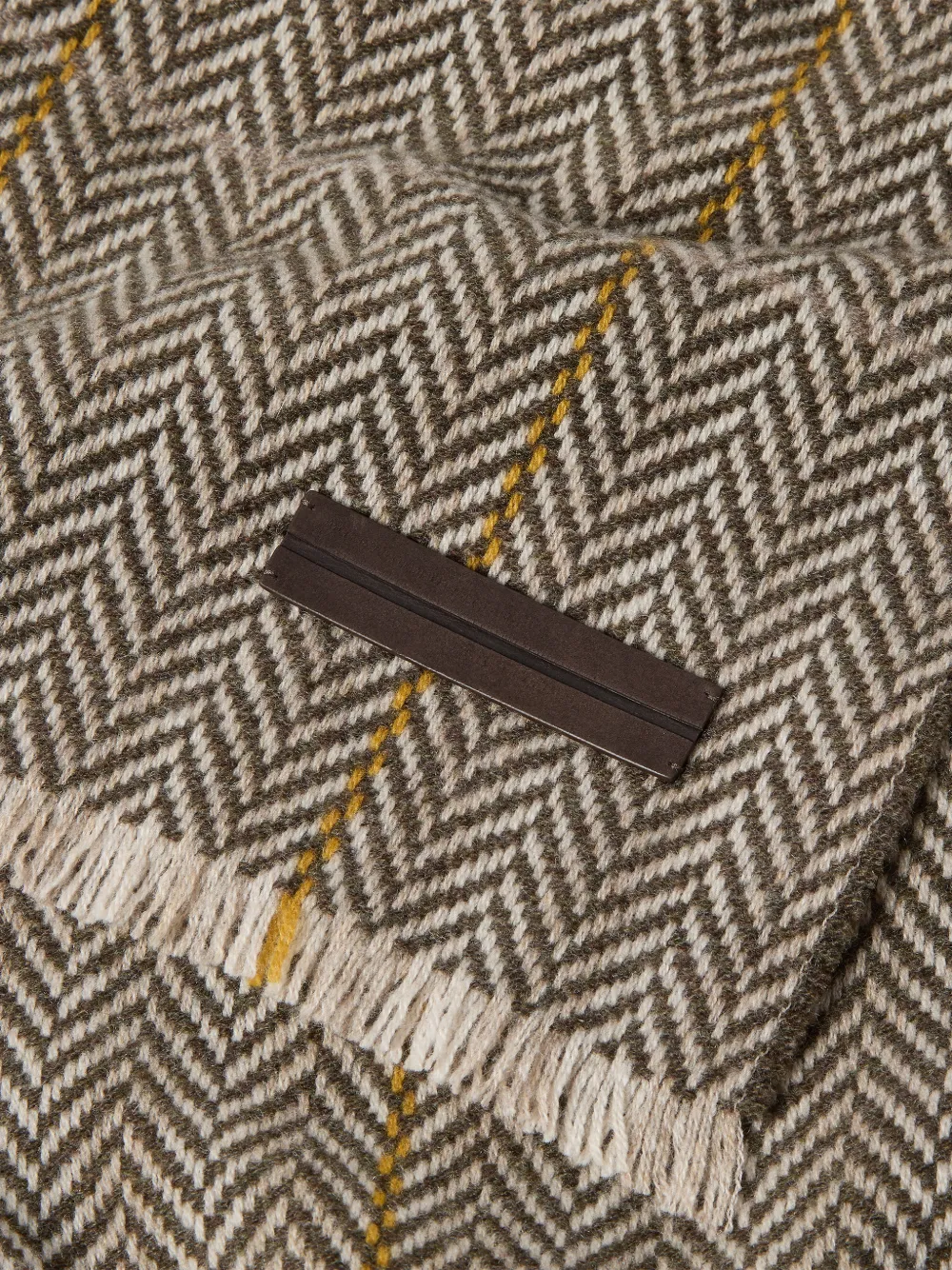 Zegna Oasi kasjmier sjaal Bruin