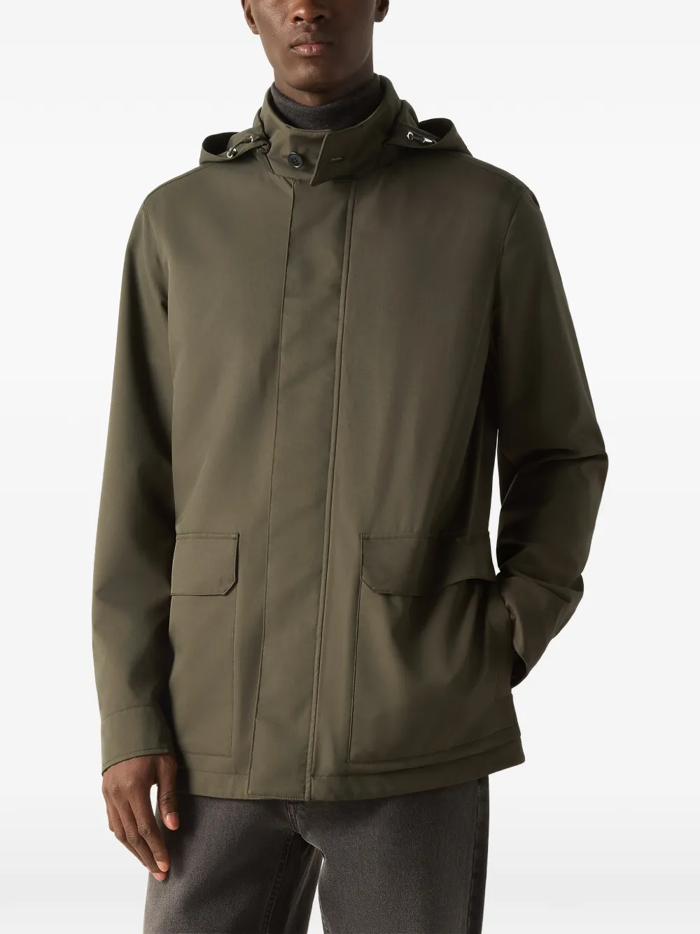Zegna Motorin 300cc jas van microvezel Groen