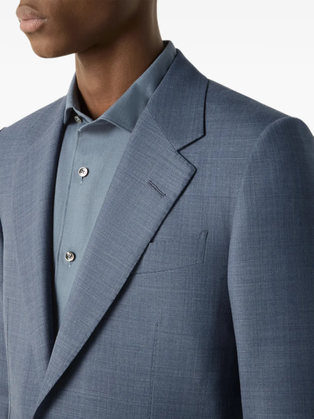 Zegna Trofeo 120 mila wollen lichtblauw pak