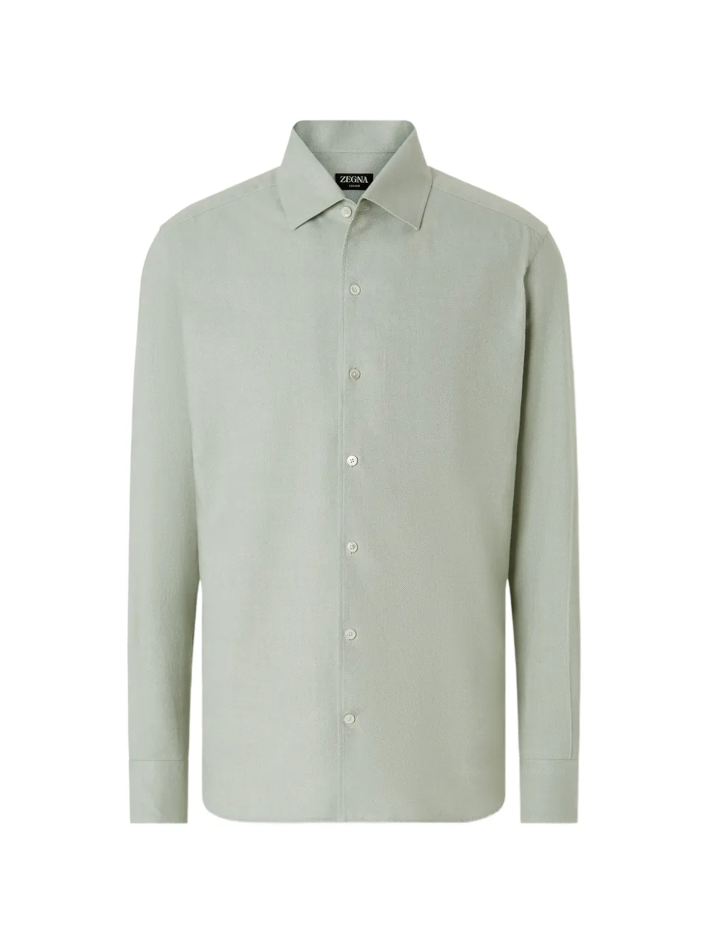 Zegna light-green Cashco shirt Groen