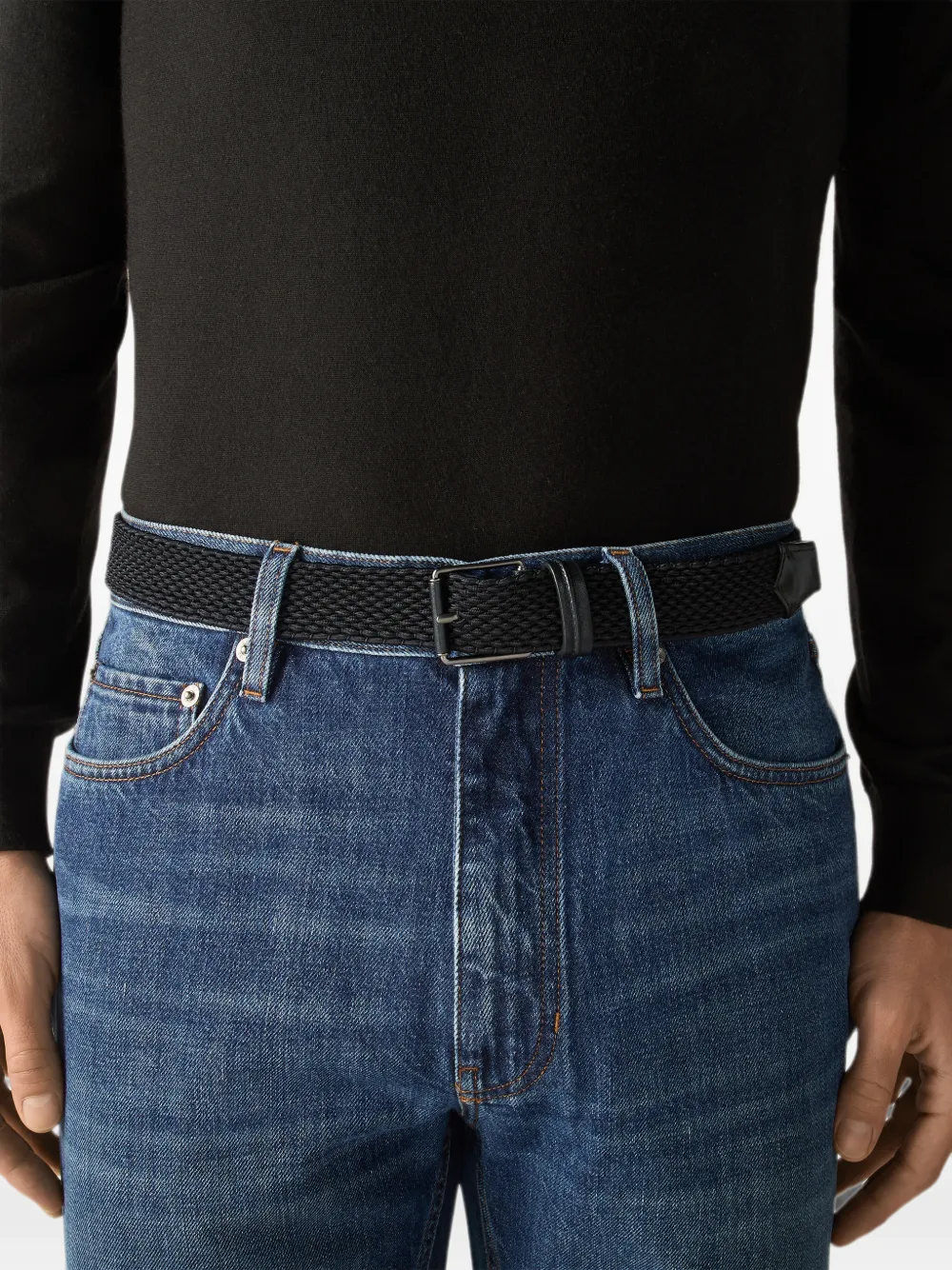 Zegna Rayon riem Zwart